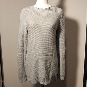 Croft & Barrow Gray w/ Silver Sparkle Women's Sweater - Sz. L